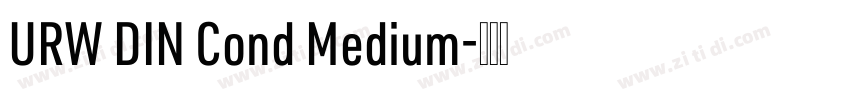 URW DIN Cond Medium字体转换